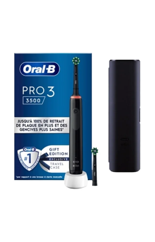 Brosse à dent électrique – Pro 3500 Cross Action – Noir