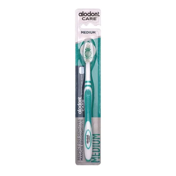 Brosse à dents Alodont Care Medium Verte