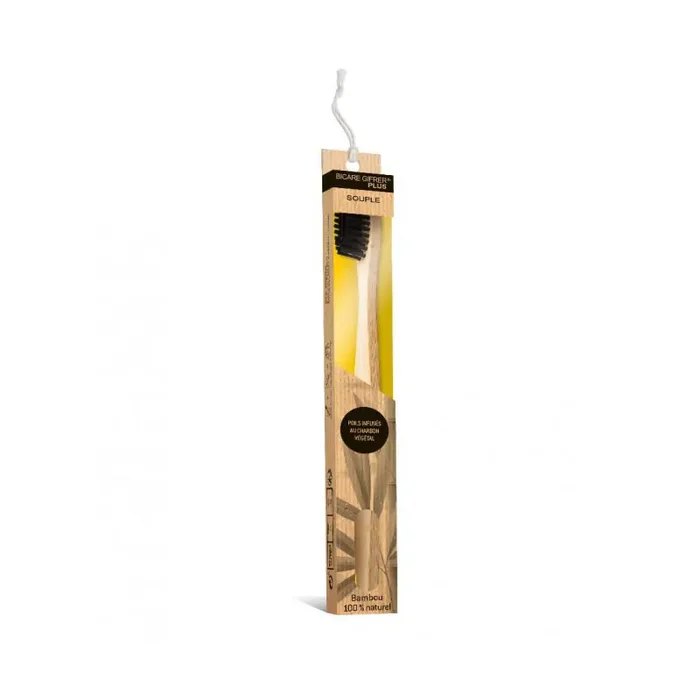 BROSSE A DENTS BAMBOU SOUPLE GIFRER BICARE PLUS