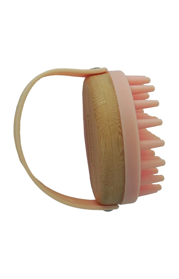 Brosse massante – Cuir chevelu – Bois