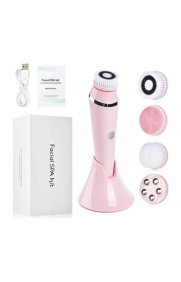 Brosse nettoyante électrique – Visage – Rose