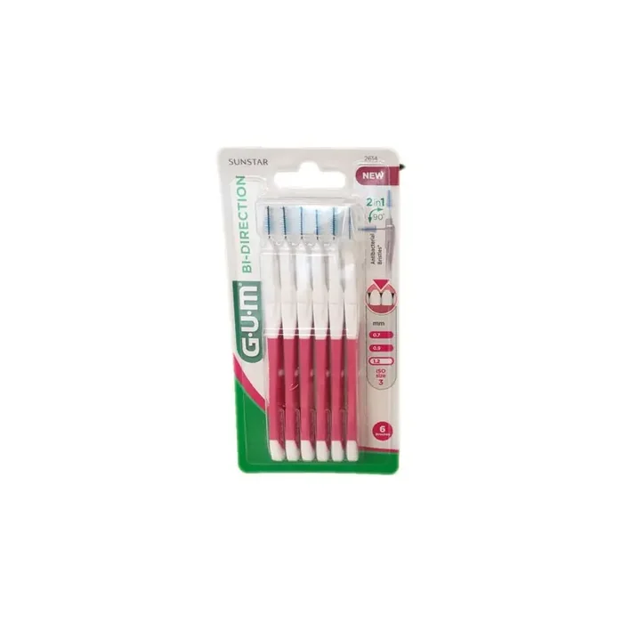 BROSSETTES INTERDENTAIRES BI-DIRECTION 1.2mm GUM