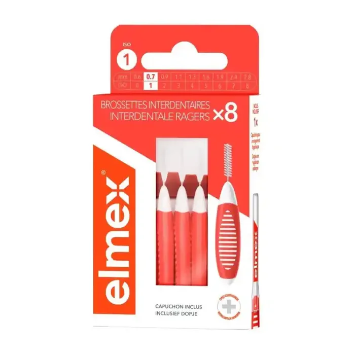 BROSSETTES INTERDENTAIRES ISO 1 X8 ELMEX