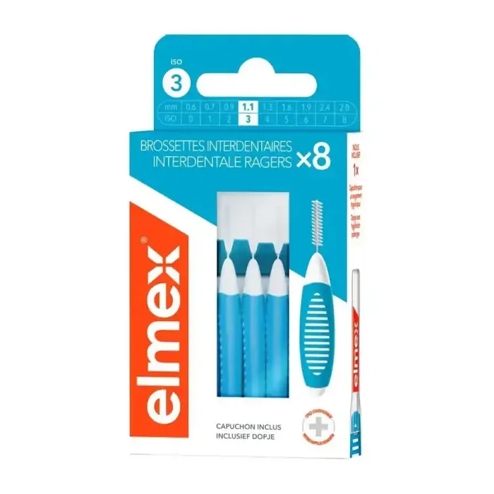 BROSSETTES INTERDENTAIRES ISO 3 X8 ELMEX