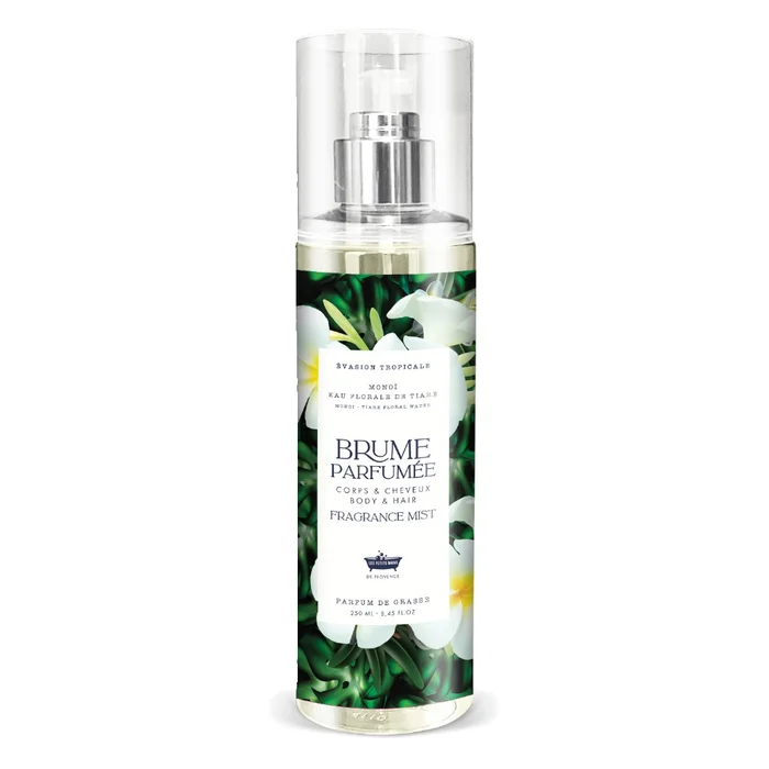 Brume Parfumée Monoï – Eau Florale de Tiaré 250 ml
