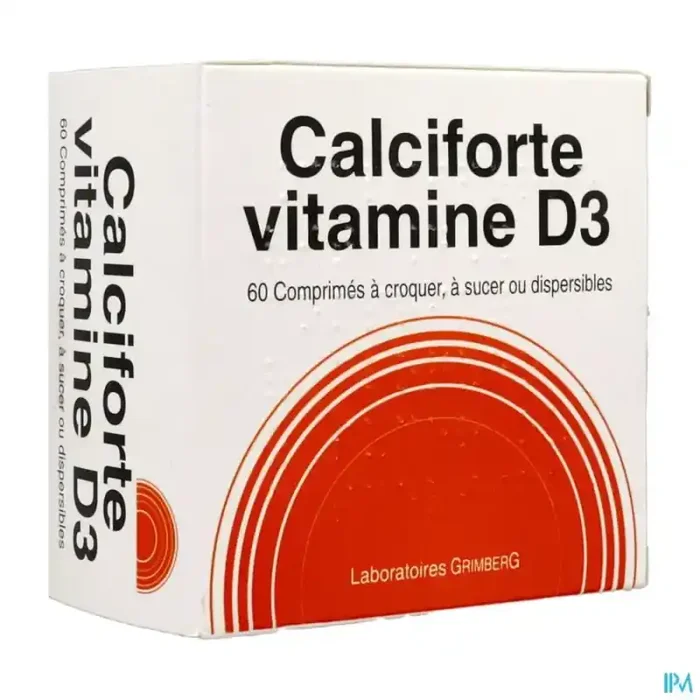 Calciforte vit d3 500mg/400ui comprimé croquer dispersible 60