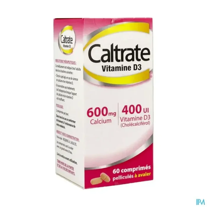 Caltrate vitamine d3 600mg/400ui comprimé 60