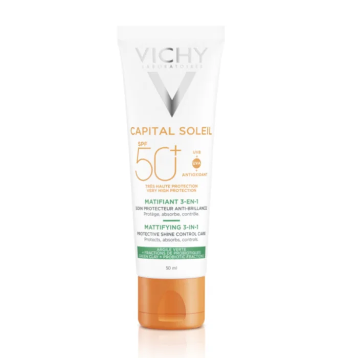 Capital Soleil SPF50+ – Matifiant Quotidien 3 en 1 – 50 ml