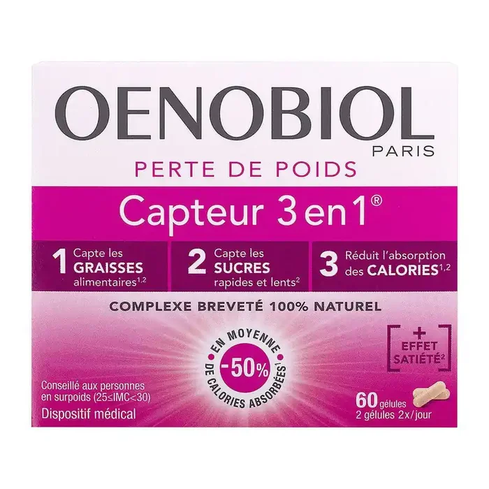 Capteur 3 en 1 60 gélules
