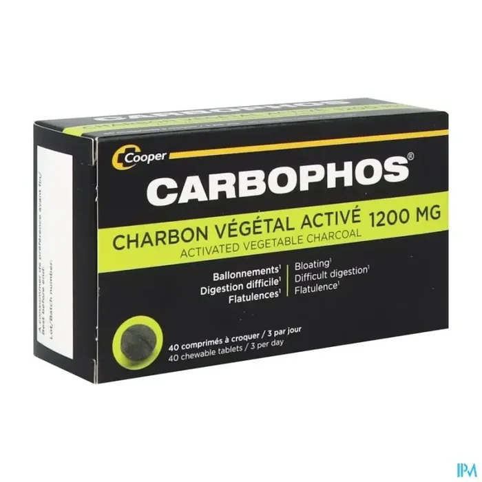 Carbophos charbon vegetal comprime 40 nf