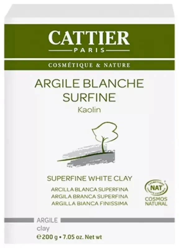 Cattier Argile Blanche Surfine – 200 g