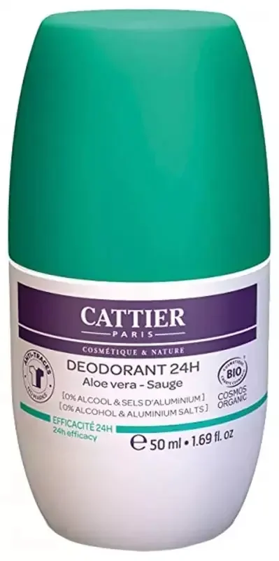 Cattier Déodorant Roll-On 24H – 50 ml