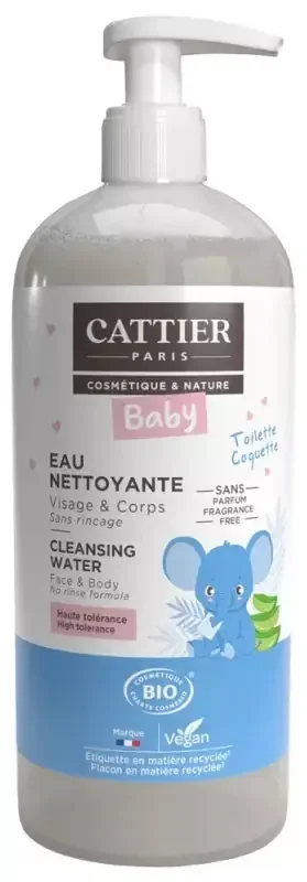 Cattier Eau Nettoyante Bébé – 500 ml