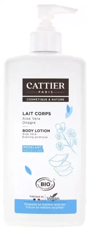 Cattier Lait Modelant – Aloe Vera Onagre – 500 ml