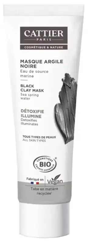 Cattier Masque Argile Noire – 100 ml