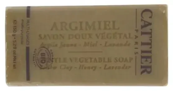 Cattier Savon Doux Végétal – Argimiel – 150 g