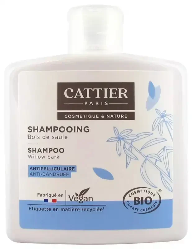 Cattier Shampooing Bois de Saule – Antipelliculaire – 250 ml