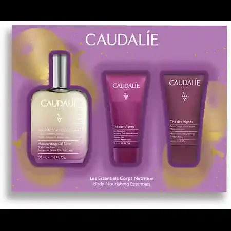 Caudalie Coffret Huile Nourissante 50ml – Les Essentiels Corps Nutrition