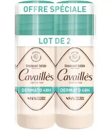 Cavaillès Déodorant Dermato 48 h Stick x2