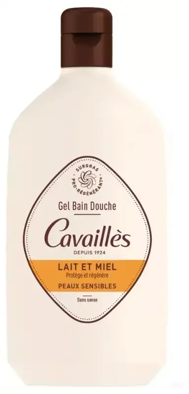 Cavaillès Gel Bain et Douche Lait et Miel 400 ml
