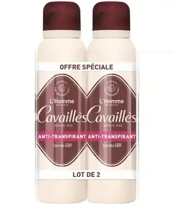 Cavaillès L‘Homme Déodorant Anti-Transpirant Spray 48 h x2