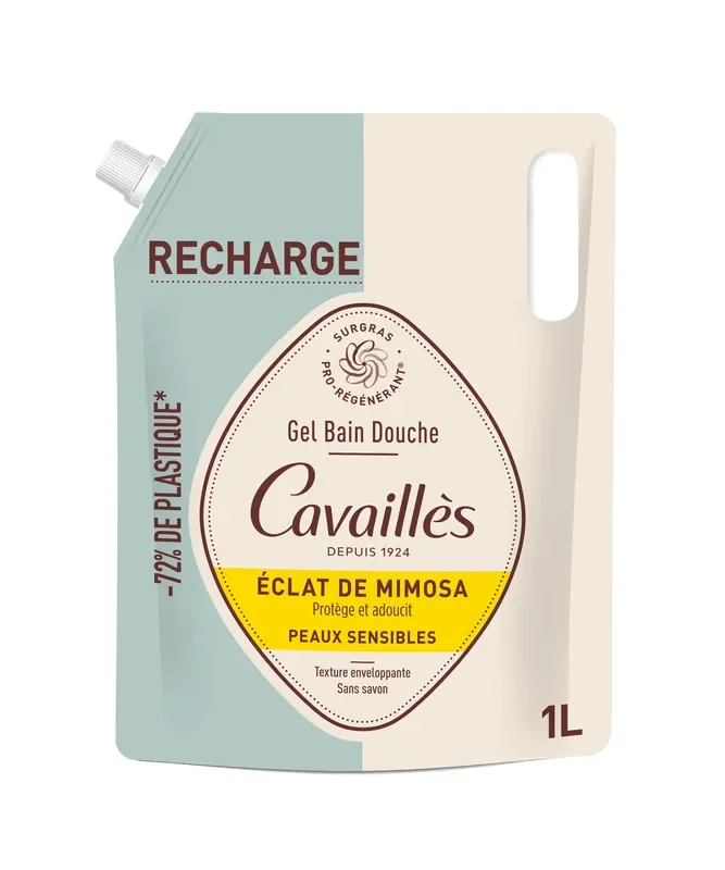 Cavaillès Recharge Gel Bain Douche Éclat de mimosa 1L