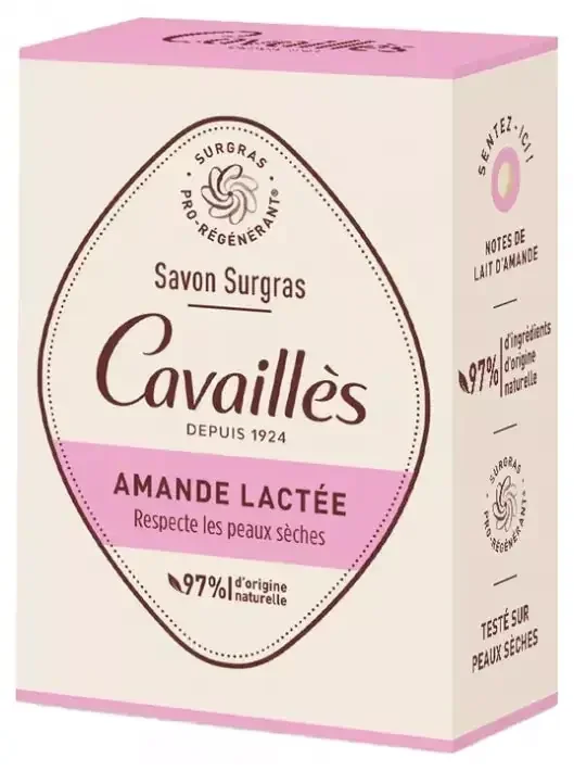 Cavaillès Savon Surgras Amande Lactée Peaux Sèches 100 g