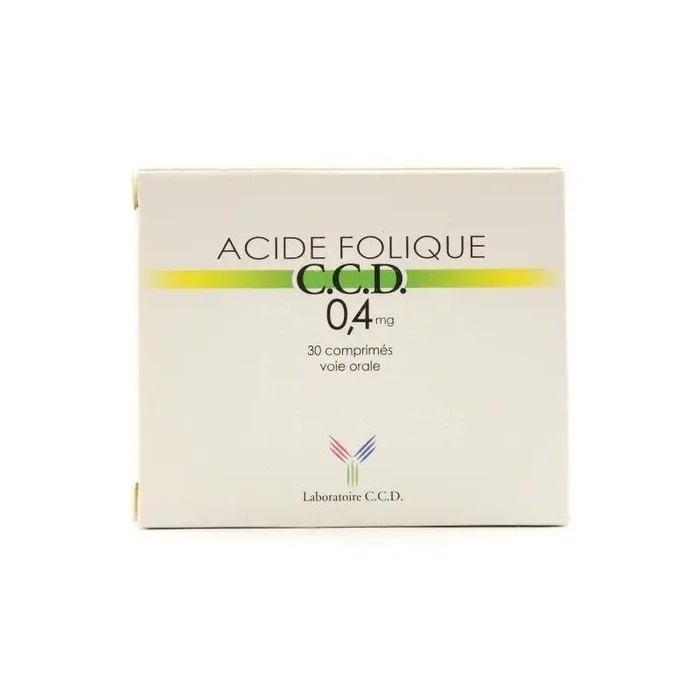 CCD Acide folique 0,4 mg 30 comprimes