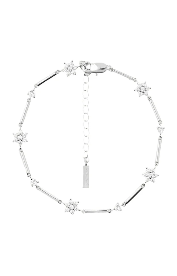 Chaine de cheville – Lily – Laiton argenté