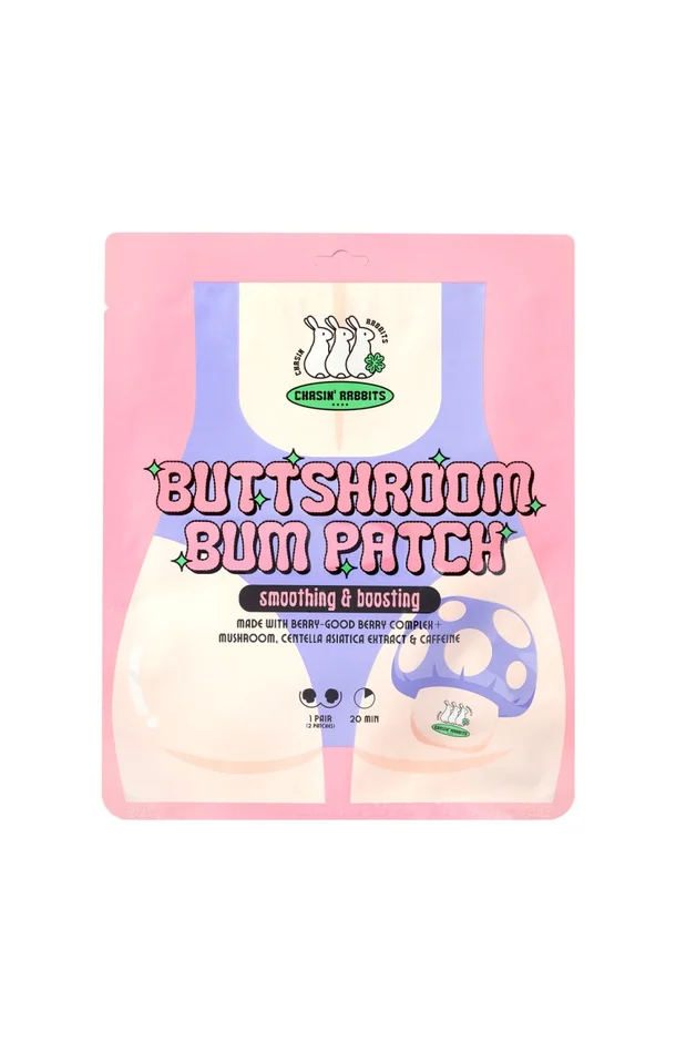 Chasin Rabbits – Patchs fesses hydratants – Extraits de baies & de caféine – Corps – 2 x 20 unités