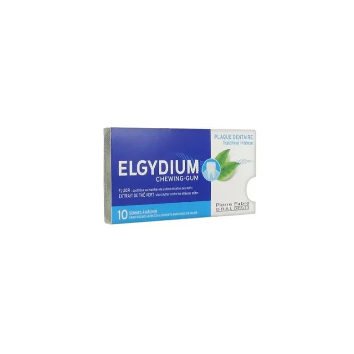 CHEWING GUM PLAQUE DENTAIRE X10 ELGYDIUM