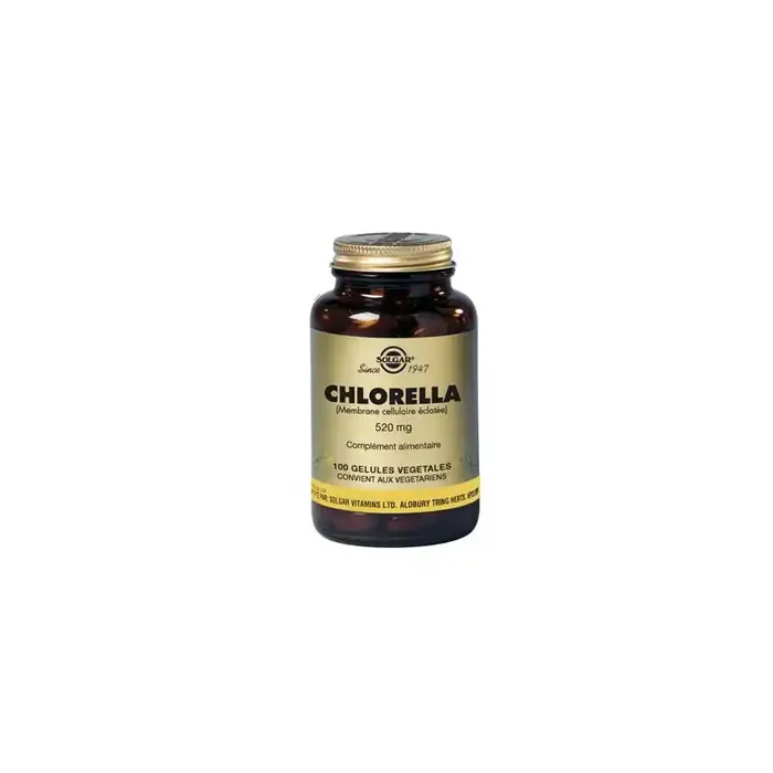 CHLORELLA 520mg Flacon de 100 gélules SOLGAR