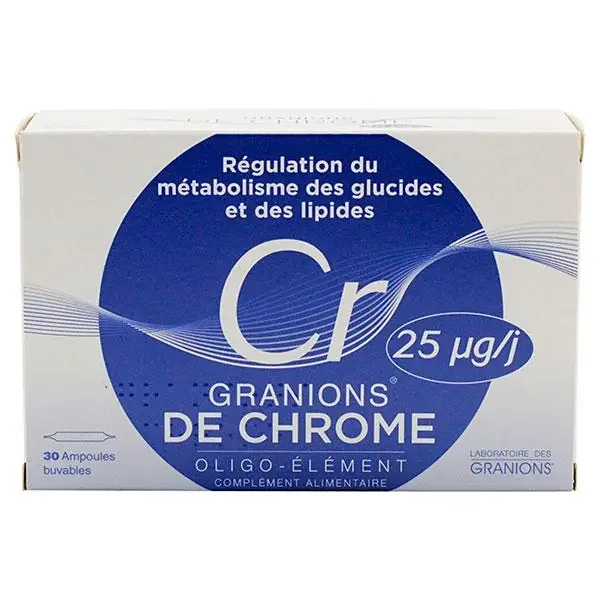 Chrome 25µg/j 30 ampoules