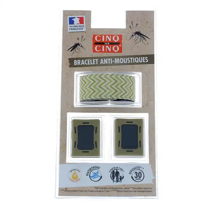 CINQ SUR CINQ BRACELET ANTI-MOUSTIQUES BEIGE