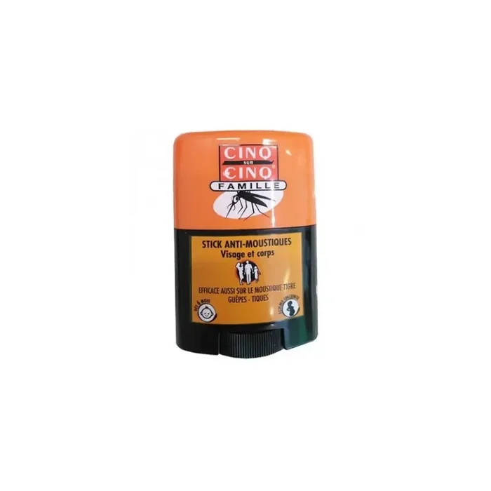 CINQ SUR CINQ FAMILLE STICK ANTI-MOUSTIQUES VISAGE ET CORPS 20ML