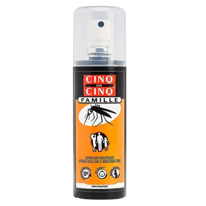 CINQ SUR CINQ Spray Famille Anti-Moustiques – 100ml