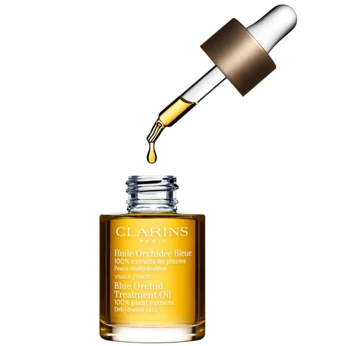 CLARINS Orchidée Bleue Huile Visage ● Peaux Déshydratées