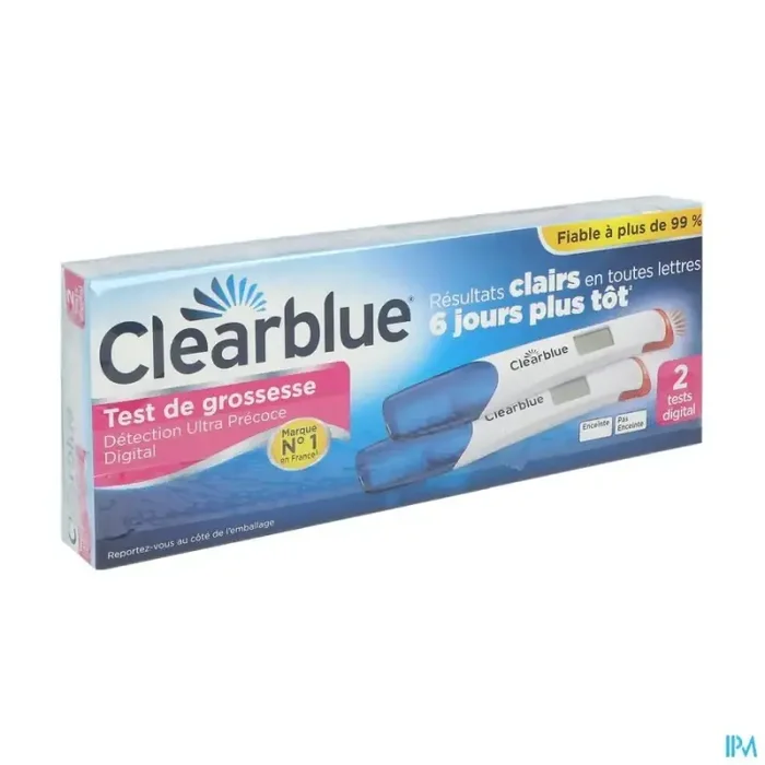Clearblue test de grossesse detection ultra precoce digital x2