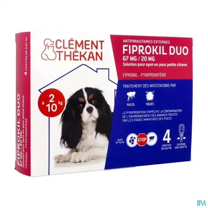 Clement thekan fiprokil duo spot on chien 2/10k 4