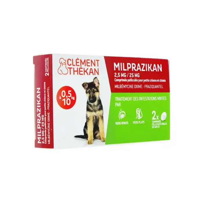 Clement Thekan milprazikan 2,5mg/25mg petits chiens/chiots