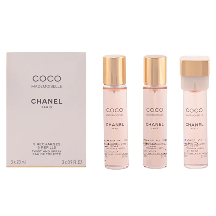 COCO MADEMOISELLE eau de toilette twist & spray 3 recharges 3 x 20 ml