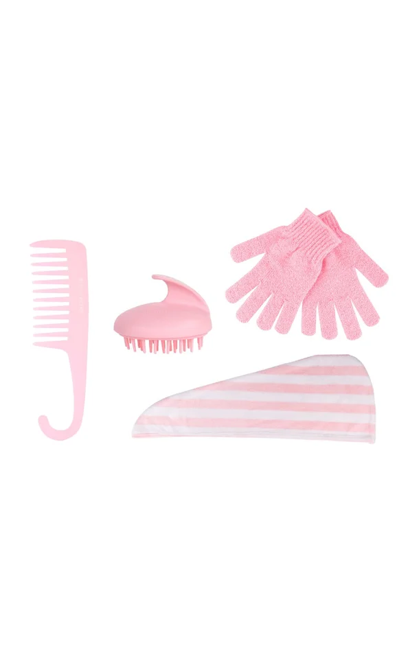 Coffret accessoires douche – Corps & cheveux – 4 produits