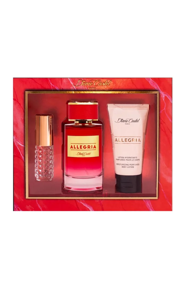 Coffret Allegria Eau de parfum – Hespéridé floral gourmand – 3 produits