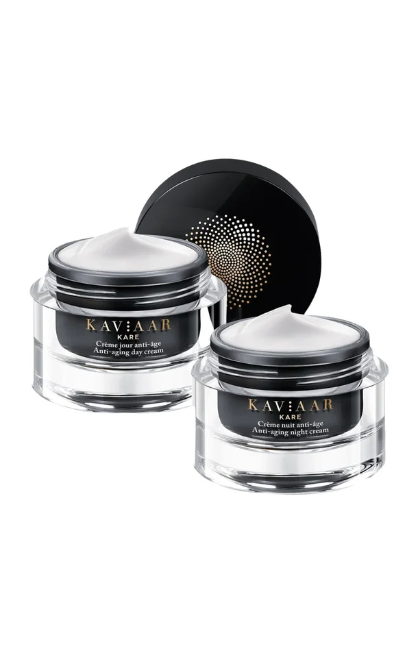 Coffret anti-âge – Caviar & acide hyaluronique – Jour & nuit – 2 x 50 ml