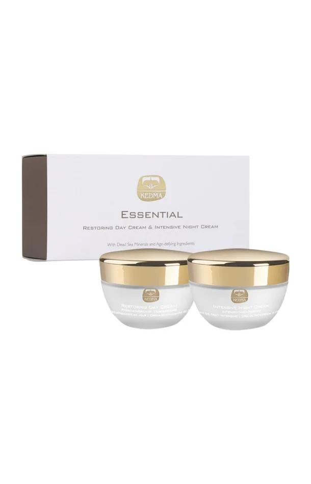 Coffret anti-âge – Collagène & minéraux de la mer Morte – Jour & nuit – Visage – 2 x 50 ml