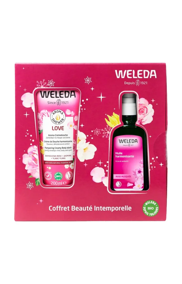 Coffret beauté intemporelle – Crème de douche & huile lissante – Corps