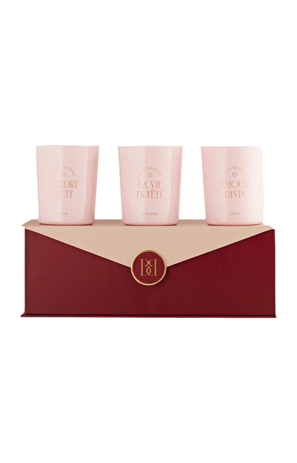 Coffret bougies parfumées – 3 x 90 g