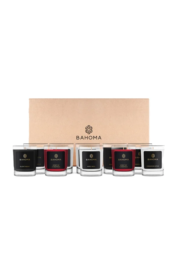 Coffret bougies parfumées – Découverte mini bougies célébrations festives – 10 x 30 g