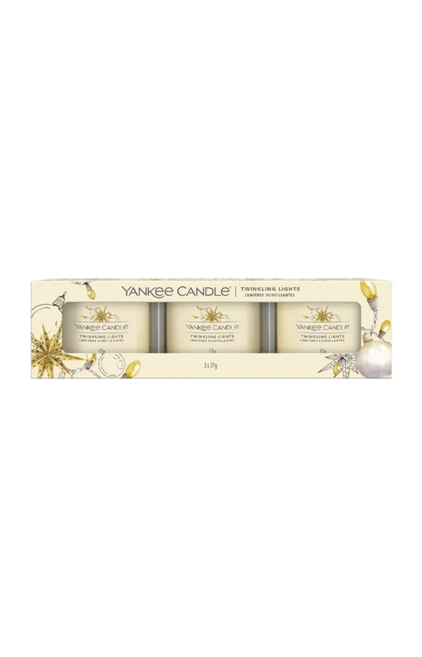 Coffret bougies votives – Lumières scintillantes – 3 x 37 g