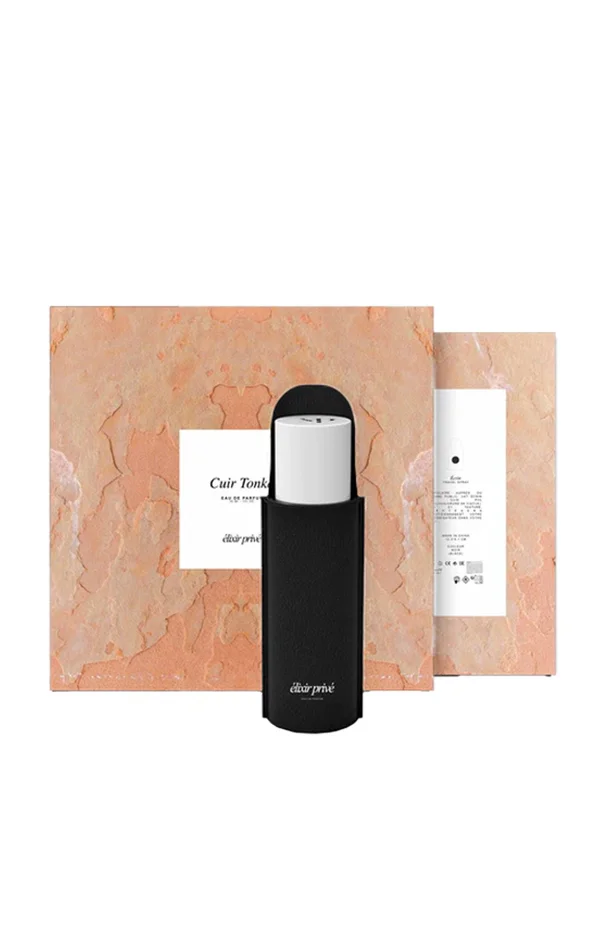 Coffret Cuir Tonka Eau de parfum & écrin – Ambre boisé – 30 ml